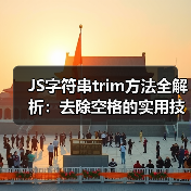 JS字符串trim方法全解析：去除空格的实用技巧（图4）