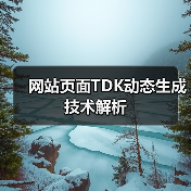 网站页面TDK动态生成技术解析(图1) 网站页面TDK动态生成技术解析(图1)