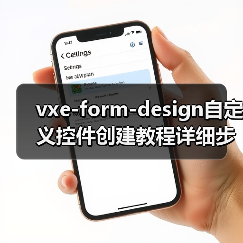 vxe-form-design自定义控件创建教程详细步骤解析(图4) vxe-form-design自定义控件创建教程详细步骤解析(图4)