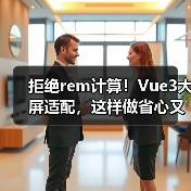 拒绝rem计算！Vue3大屏适配，这样做省心又高效