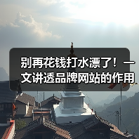 别再花钱打水漂了！一文讲透品牌网站的作用（图3）