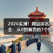 2026实测!网站排名大全:从0到首页的7个狠招(图3) 2026实测!网站排名大全:从0到首页的7个狠招(图3)