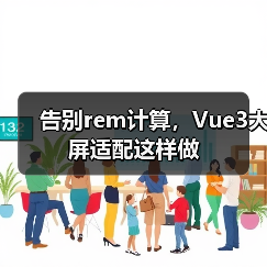 告别rem计算,Vue3大屏适配这样做(图2) 告别rem计算,Vue3大屏适配这样做(图2)
