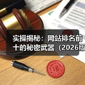 实操揭秘:网站排名前十的秘密武器(2026版)(图3) 实操揭秘:网站排名前十的秘密武器(2026版)(图3)