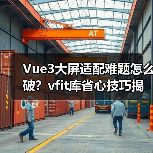 Vue3大屏适配难题怎么破?vfit库省心技巧揭秘(图1) Vue3大屏适配难题怎么破?vfit库省心技巧揭秘(图1)