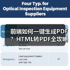 前端如何一键生成PDF?HTML转PDF全攻略(图1) 前端如何一键生成PDF?HTML转PDF全攻略(图1)