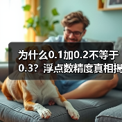 为什么0.1加0.2不等于0.3？浮点数精度真相揭秘