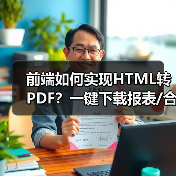 前端如何实现HTML转PDF？一键下载报表/合同预览