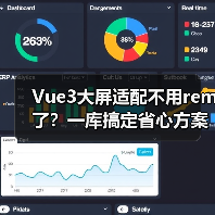 Vue3大屏适配不用rem了？一库搞定省心方案