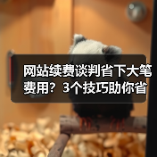 网站续费谈判省下大笔费用?3个技巧助你省钱(图1) 网站续费谈判省下大笔费用?3个技巧助你省钱(图1)