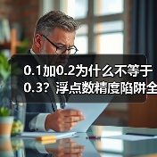 0.1加0.2为什么不等于0.3?浮点数精度陷阱全解析(图3) 0.1加0.2为什么不等于0.3?浮点数精度陷阱全解析(图3)