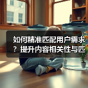 如何精准匹配用户需求?提升内容相关性与匹配度的关键方法(图2) 如何精准匹配用户需求?提升内容相关性与匹配度的关键方法(图2)