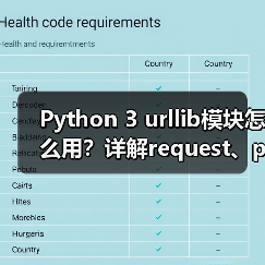 Python 3 urllib模块怎么用?详解request、parse等子模块功能与实战场景(图3) Python 3 urllib模块怎么用?详解request、parse等子模块功能与实战场景(图3)