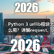Python 3 urllib模块怎么用?详解request、parse等子模块功能与实战场景(图1) Python 3 urllib模块怎么用?详解request、parse等子模块功能与实战场景(图1)