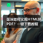 前端如何实现HTML转PDF？一键下载教程