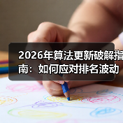 2026年算法更新破解指南:如何应对排名波动与策略调整(图4) 2026年算法更新破解指南:如何应对排名波动与策略调整(图4)
