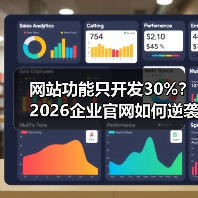 网站功能只开发30%?2026企业官网如何逆袭赚钱(图2) 网站功能只开发30%?2026企业官网如何逆袭赚钱(图2)
