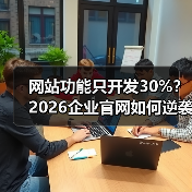 网站功能只开发30%?2026企业官网如何逆袭赚钱(图1) 网站功能只开发30%?2026企业官网如何逆袭赚钱(图1)