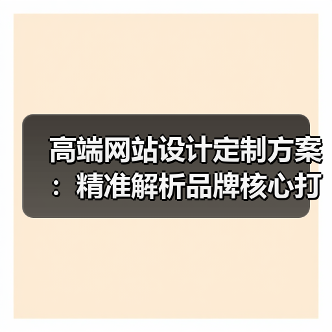 高端网站设计定制方案：精准解析品牌核心打造策略（图3）