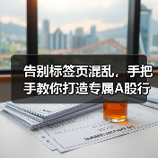 告别标签页混乱,手把手教你打造专属A股行情仪表盘(图3) 告别标签页混乱,手把手教你打造专属A股行情仪表盘(图3)