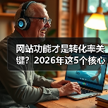 网站功能才是转化率关键?2026年这5个核心功能你必须知道(图1) 网站功能才是转化率关键?2026年这5个核心功能你必须知道(图1)