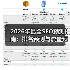2026年最全SEO预测指南:排名预测与流量预估干货揭秘(图2) 2026年最全SEO预测指南:排名预测与流量预估干货揭秘(图2)