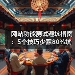 网站功能测试避坑指南:5个技巧少踩80%坑(图1) 网站功能测试避坑指南:5个技巧少踩80%坑(图1)