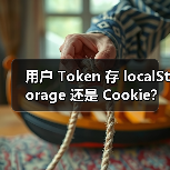 用户 Token 存 localStorage 还是 Cookie？