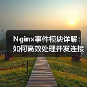 Nginx事件模块详解:如何高效处理并发连接?(图1) Nginx事件模块详解:如何高效处理并发连接?(图1)