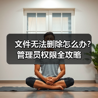 文件无法删除怎么办?管理员权限全攻略(图3) 文件无法删除怎么办?管理员权限全攻略(图3)