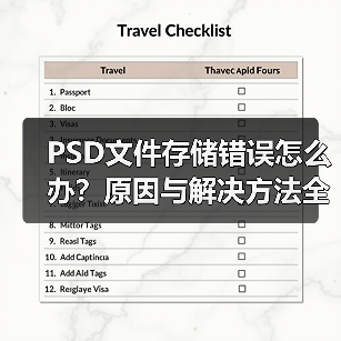 PSD文件存储错误怎么办？原因与解决方法全解析