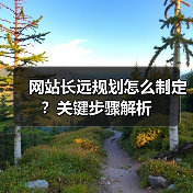 网站长远规划怎么制定?关键步骤解析(图2) 网站长远规划怎么制定?关键步骤解析(图2)
