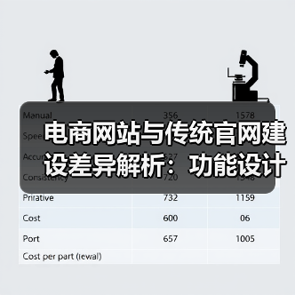 电商网站与传统官网建设差异解析：功能设计技术全对比