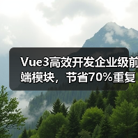 Vue3高效开发企业级前端模块,节省70%重复工作?实战解析(图3) Vue3高效开发企业级前端模块,节省70%重复工作?实战解析(图3)