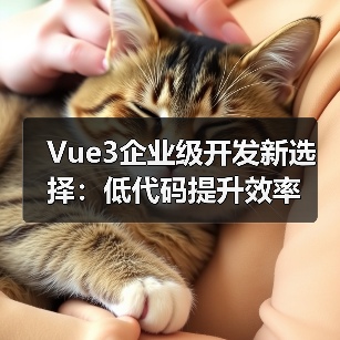 Vue3企业级开发新选择：低代码提升效率