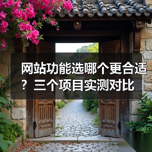 网站功能选哪个更合适？三个项目实测对比（图3）