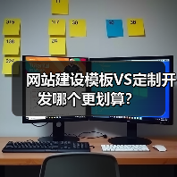 网站建设模板VS定制开发哪个更划算？（图2）