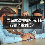 网站建设模板VS定制开发哪个更划算？（图3）