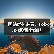 网站优化必看：robots.txt设置全攻略
