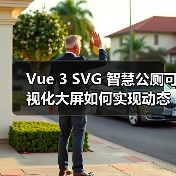 Vue 3 SVG 智慧公厕可视化大屏如何实现动态交互？（图4）