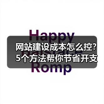 网站建设成本怎么控？5个方法帮你节省开支（图3）