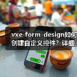 vxe-form-design如何创建自定义控件？详细教程