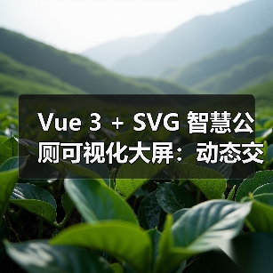Vue 3 + SVG 智慧公厕可视化大屏：动态交互方案解析（图2）