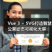 Vue 3 + SVG打造智慧公厕动态可视化大屏：高保真实时更新