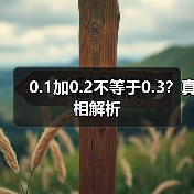 0.1加0.2不等于0.3?真相解析(图3) 0.1加0.2不等于0.3?真相解析(图3)