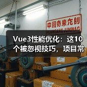 Vue3性能优化:这10个被忽视技巧,项目常忽略的原因(图1) Vue3性能优化:这10个被忽视技巧,项目常忽略的原因(图1)