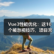 Vue3性能优化:这10个被忽视技巧,项目常忽略的原因(图3) Vue3性能优化:这10个被忽视技巧,项目常忽略的原因(图3)