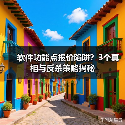 软件功能点报价陷阱?3个真相与反杀策略揭秘(图2) 软件功能点报价陷阱?3个真相与反杀策略揭秘(图2)