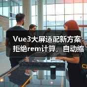Vue3大屏适配新方案:拒绝rem计算,自动缩放解决方案(图2) Vue3大屏适配新方案:拒绝rem计算,自动缩放解决方案(图2)