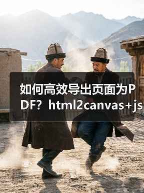 如何高效导出页面为PDF？html2canvas+jspdf实战技巧